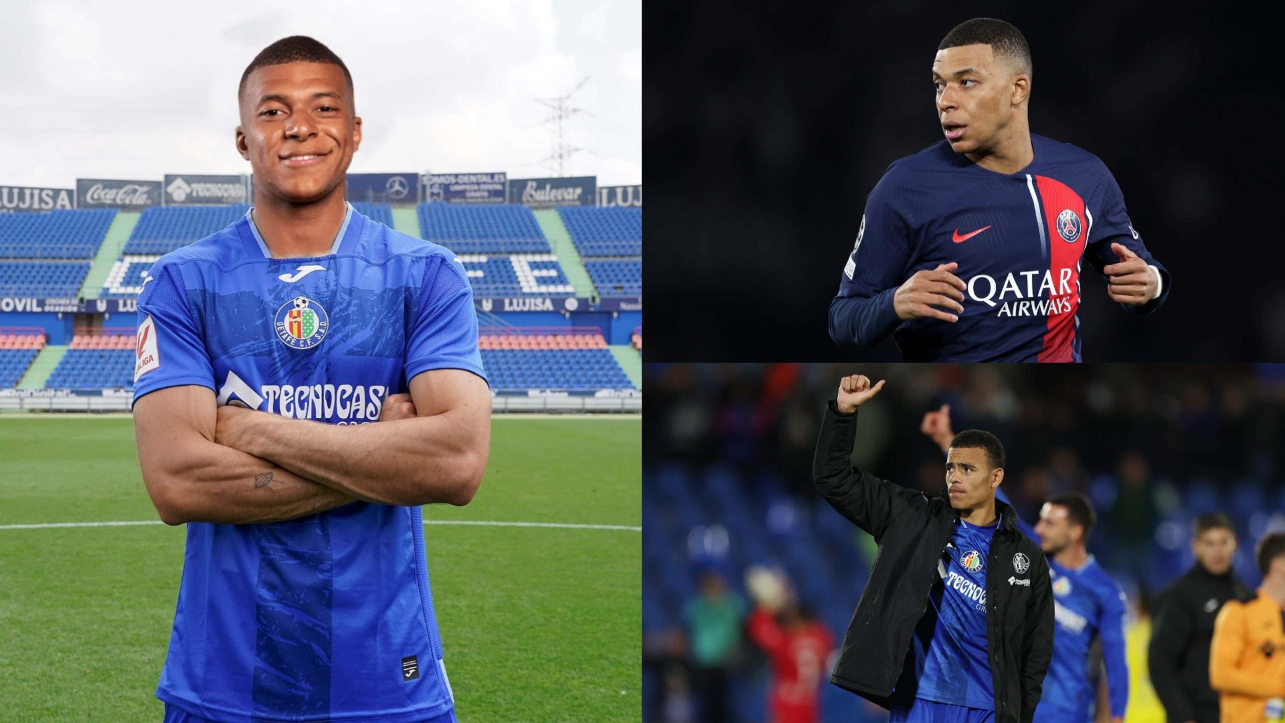 Getafe đăng hình ảnh Mbappe là đồng đội Greenwood